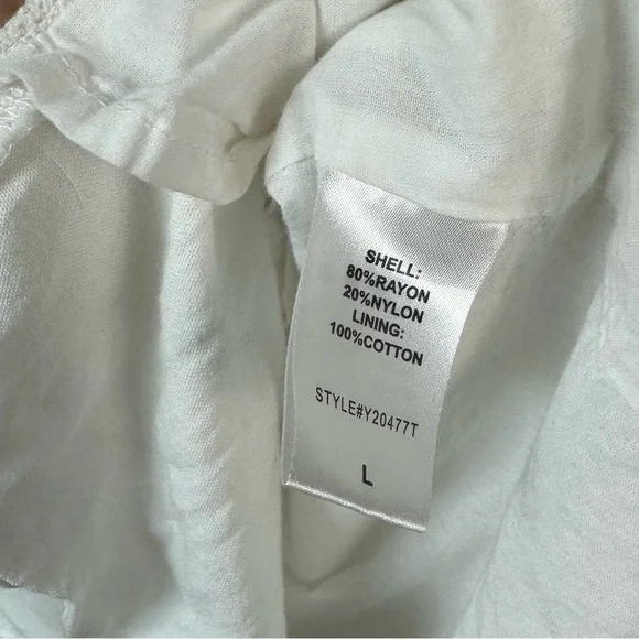 Tuckernuck Pomander Place White Dutton Dress Button Front Shirt Dress Size L - Picture 4 of 5